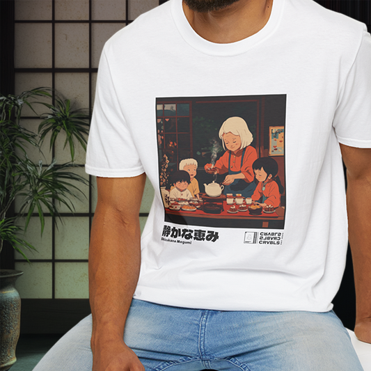Shizukana Megumi T-shirt — Kokoro Hibiku Aji Collection