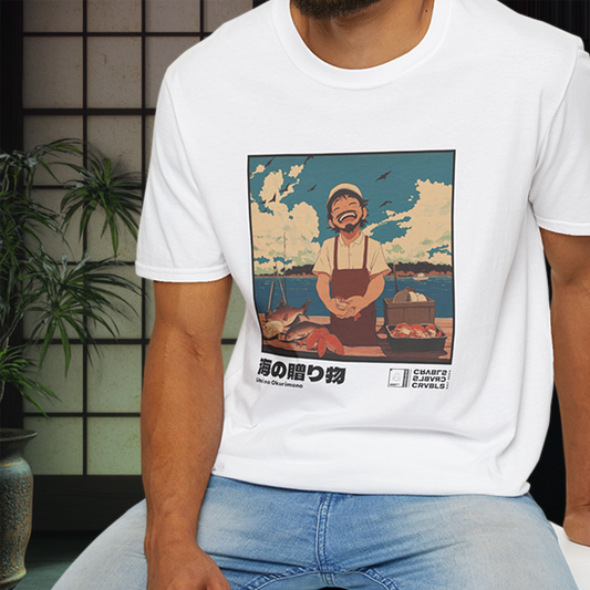 Umi no Okurimono T-shirt — Kokoro Hibiku Aji Collection