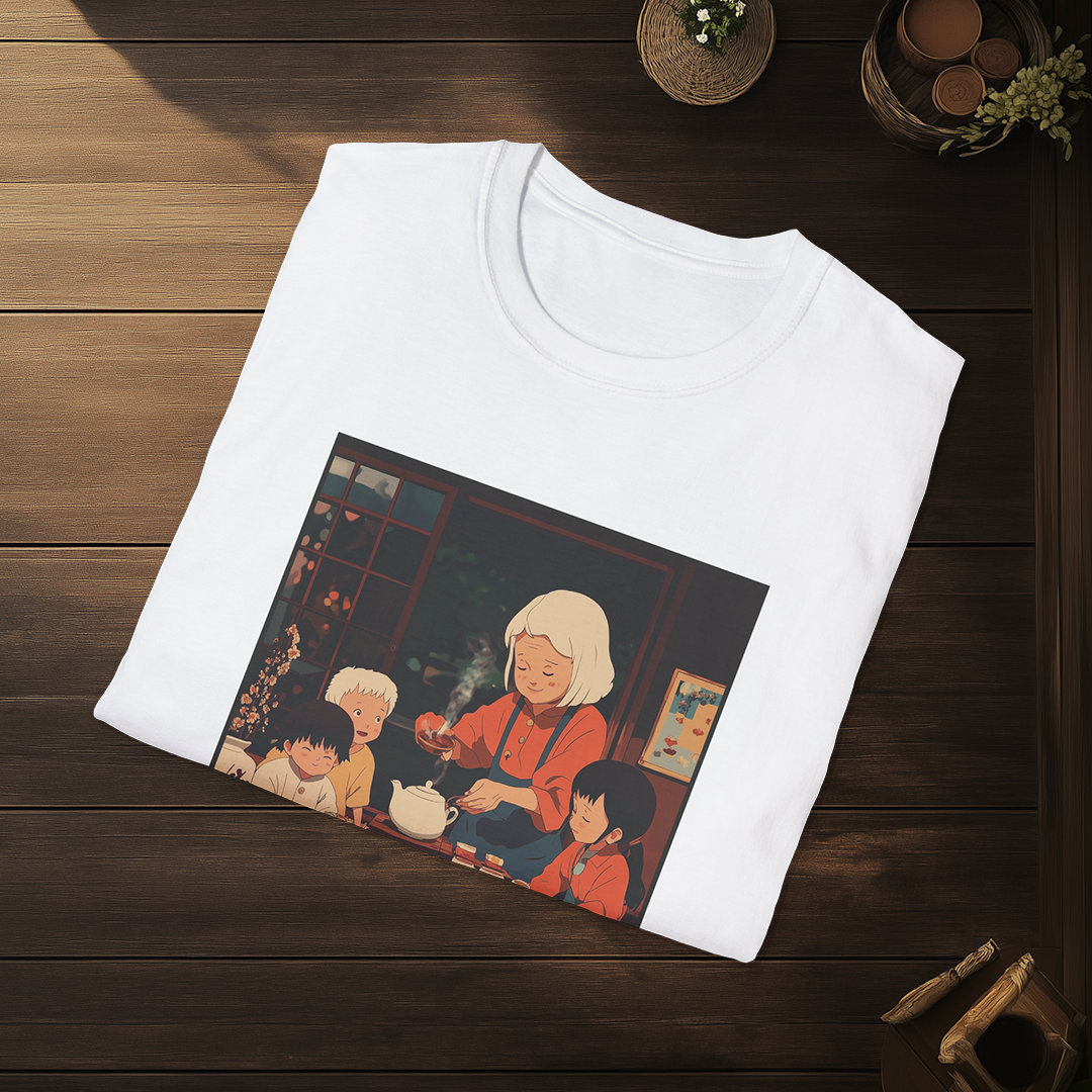 Shizukana Megumi T-shirt — Kokoro Hibiku Aji Collection