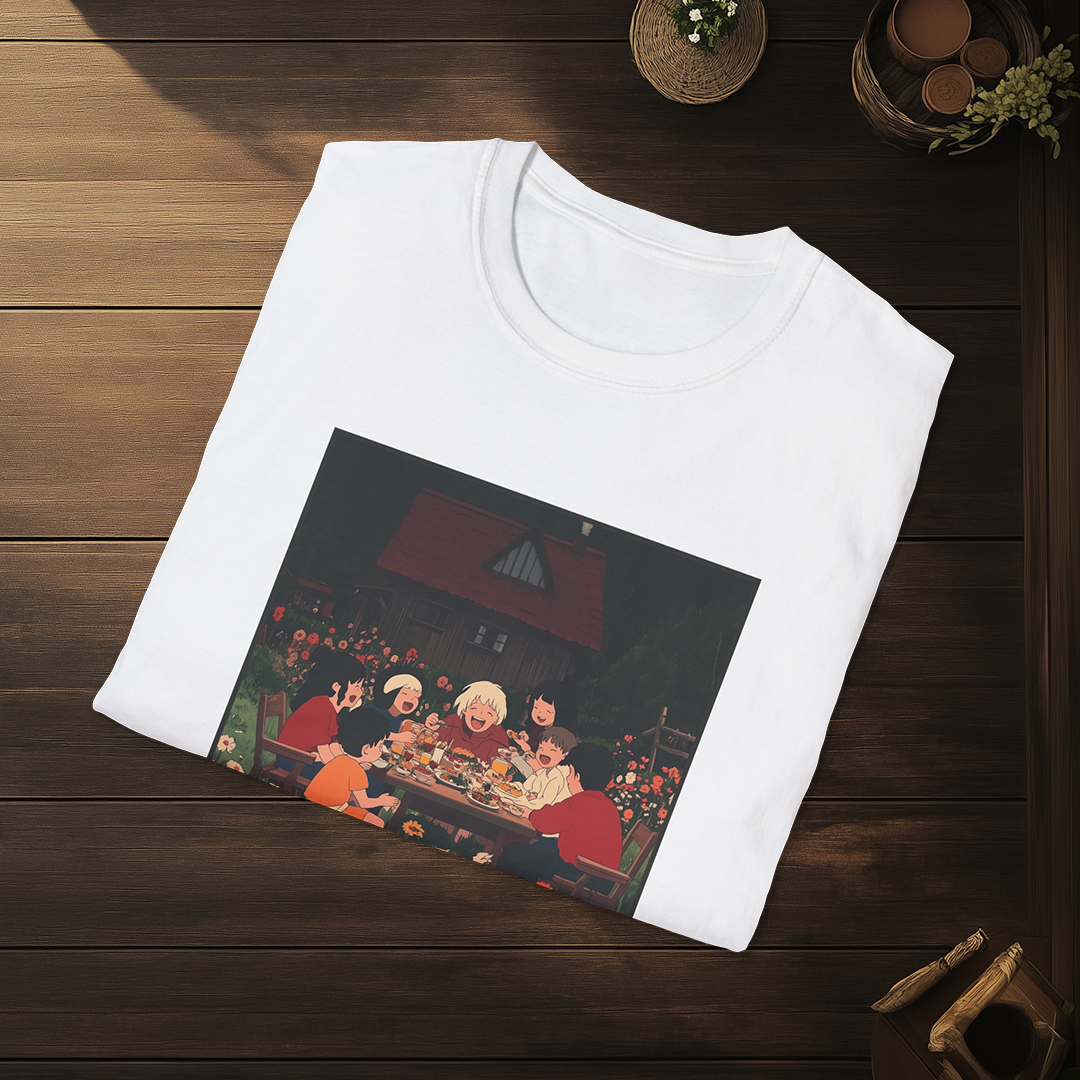 Tomoni Saku T-shirt — Kokoro Hibiku Aji Collection