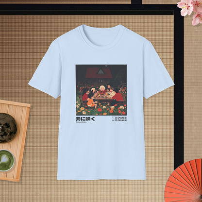 Tomoni Saku T-shirt — Kokoro Hibiku Aji Collection