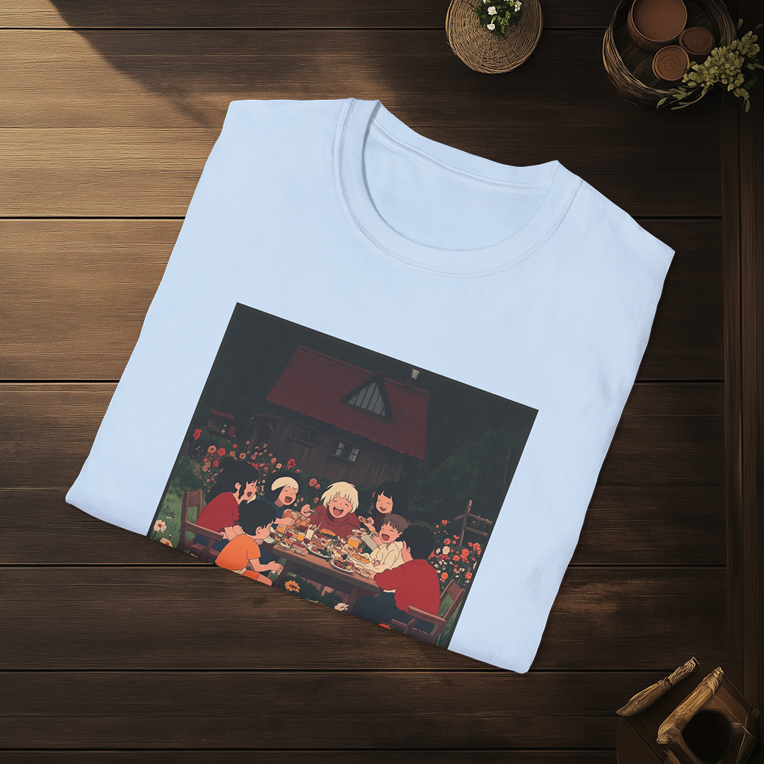 Tomoni Saku T-shirt — Kokoro Hibiku Aji Collection