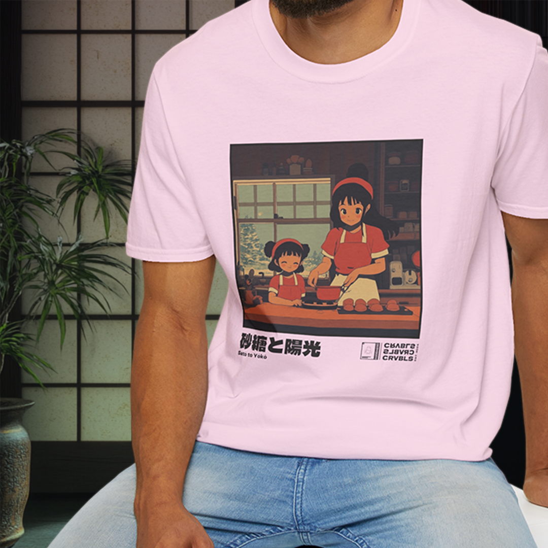 Satō to Yōkō T-shirt — Kokoro Hibiku Aji Collection