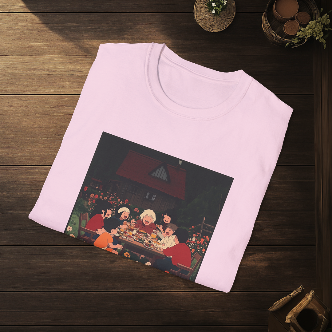 Tomoni Saku T-shirt — Kokoro Hibiku Aji Collection