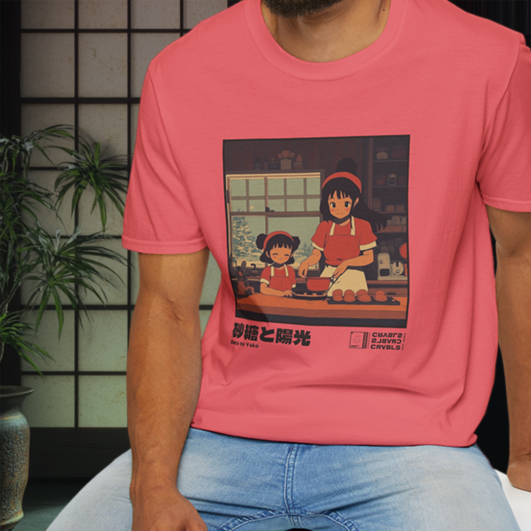Satō to Yōkō T-shirt — Kokoro Hibiku Aji Collection