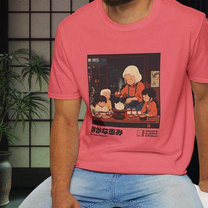 Shizukana Megumi T-shirt — Kokoro Hibiku Aji Collection