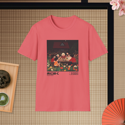 Tomoni Saku T-shirt — Kokoro Hibiku Aji Collection