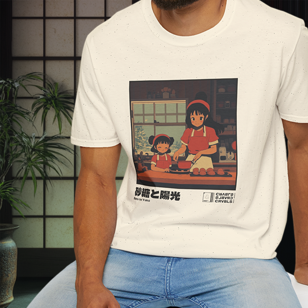 Satō to Yōkō T-shirt — Kokoro Hibiku Aji Collection
