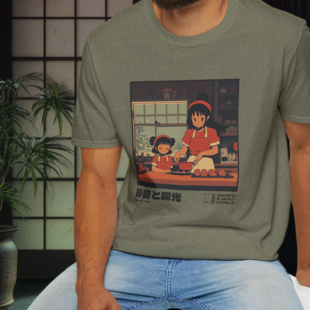 Satō to Yōkō T-shirt — Kokoro Hibiku Aji Collection