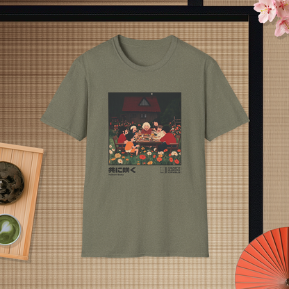 Tomoni Saku T-shirt — Kokoro Hibiku Aji Collection