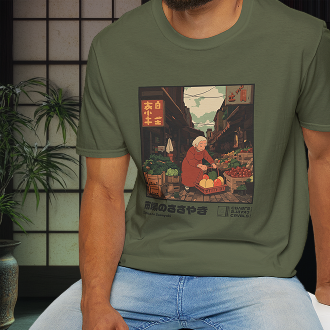 Ichiba no Sasayaki T-shirt — Kokoro Hibiku Aji Collection