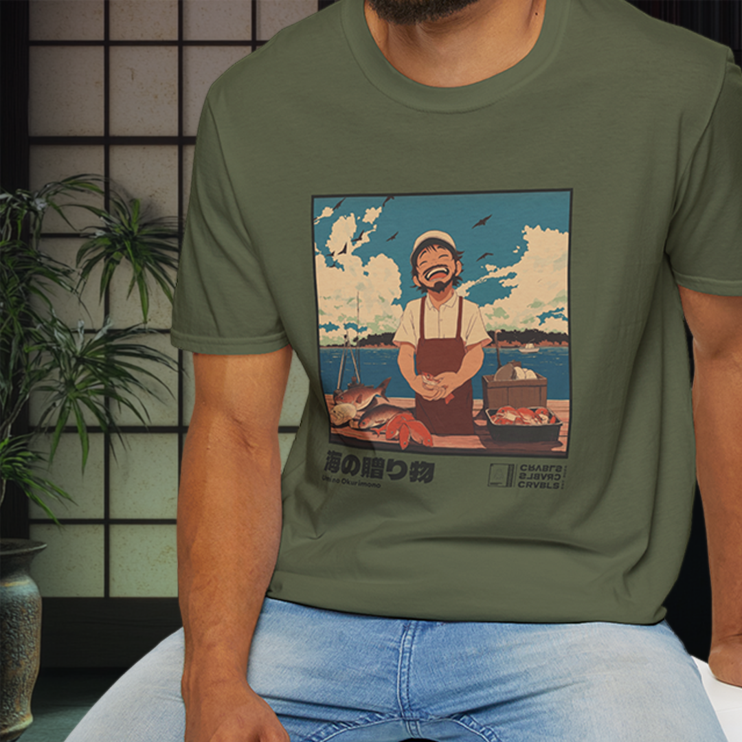 Umi no Okurimono T-shirt — Kokoro Hibiku Aji Collection