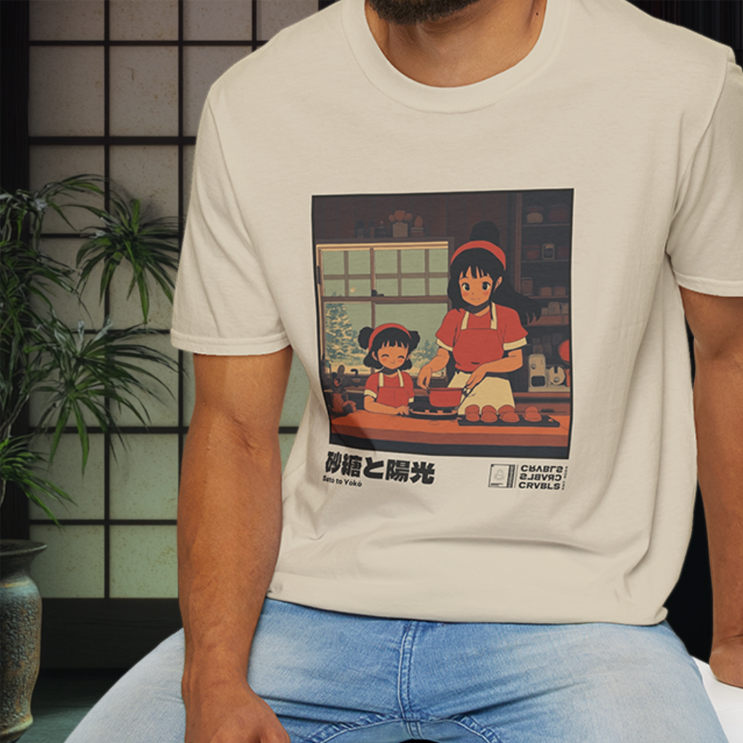 Satō to Yōkō T-shirt — Kokoro Hibiku Aji Collection