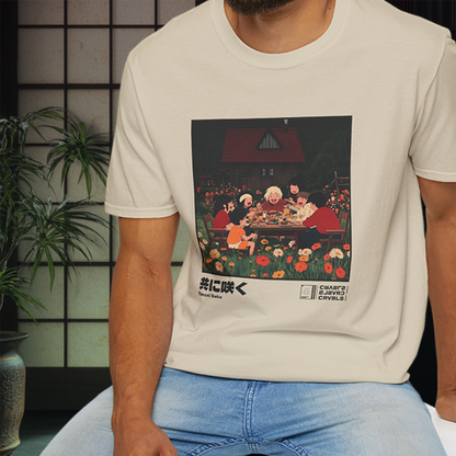 Tomoni Saku T-shirt — Kokoro Hibiku Aji Collection