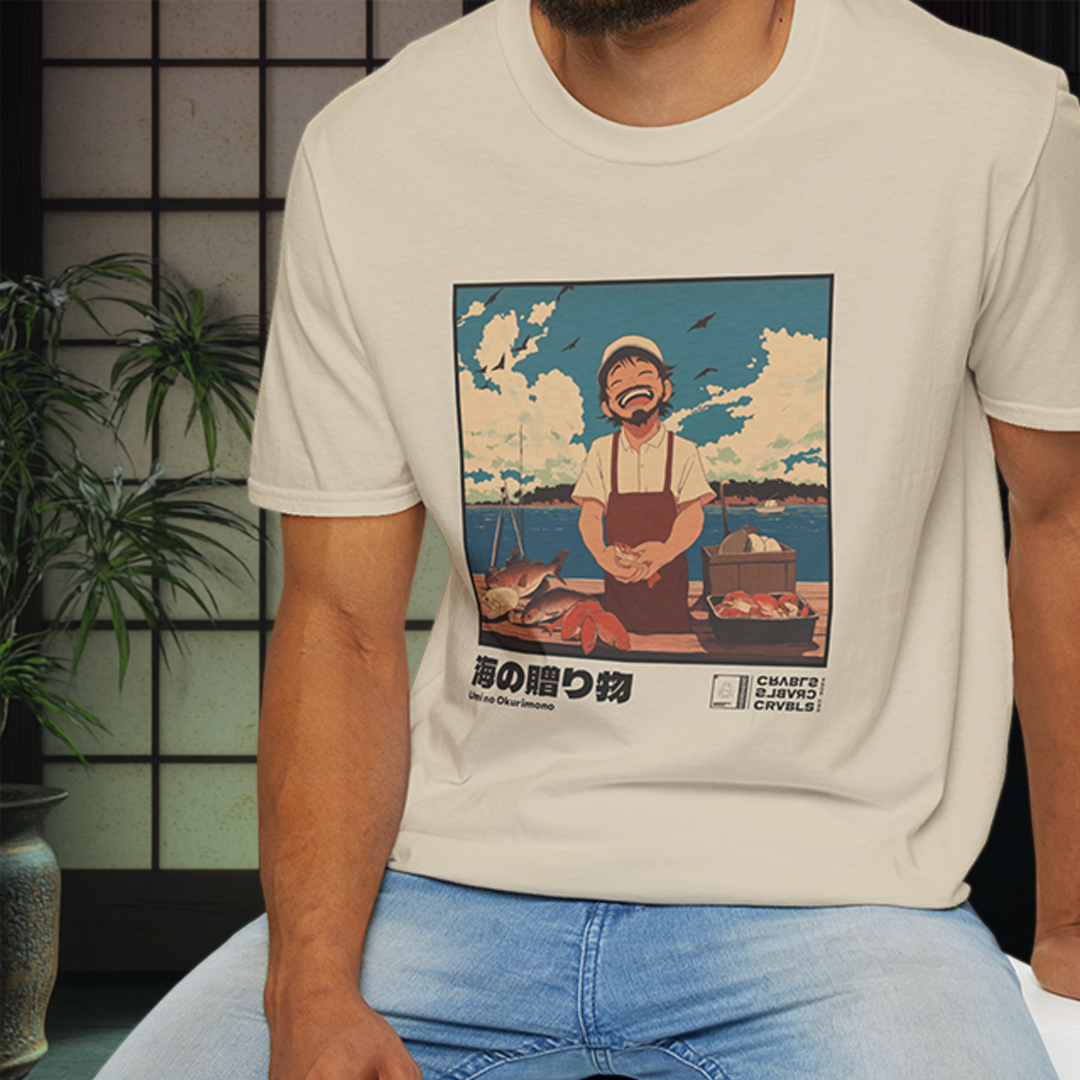 Umi no Okurimono T-shirt — Kokoro Hibiku Aji Collection