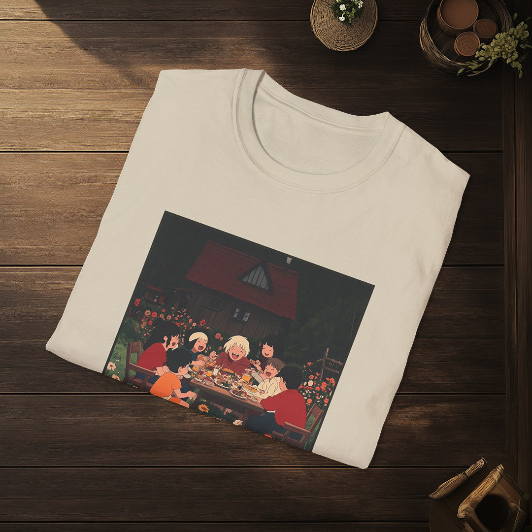 Tomoni Saku T-shirt — Kokoro Hibiku Aji Collection