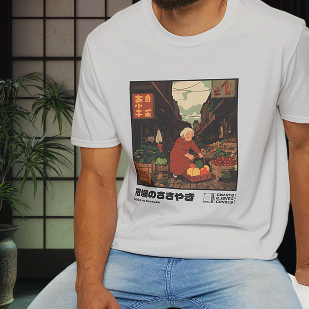 Ichiba no Sasayaki T-shirt — Kokoro Hibiku Aji Collection