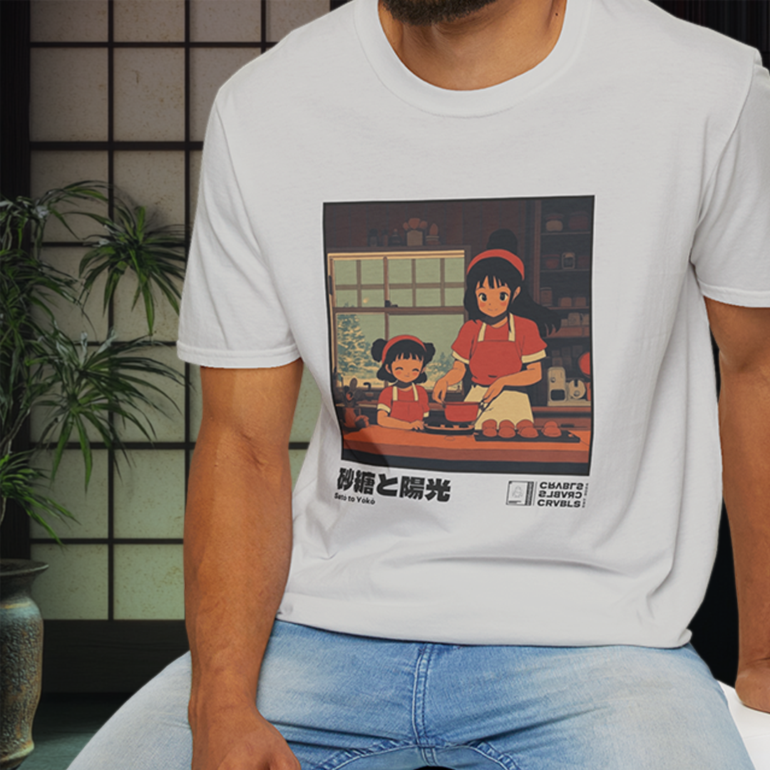 Satō to Yōkō T-shirt — Kokoro Hibiku Aji Collection