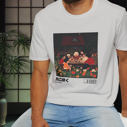 Tomoni Saku T-shirt — Kokoro Hibiku Aji Collection
