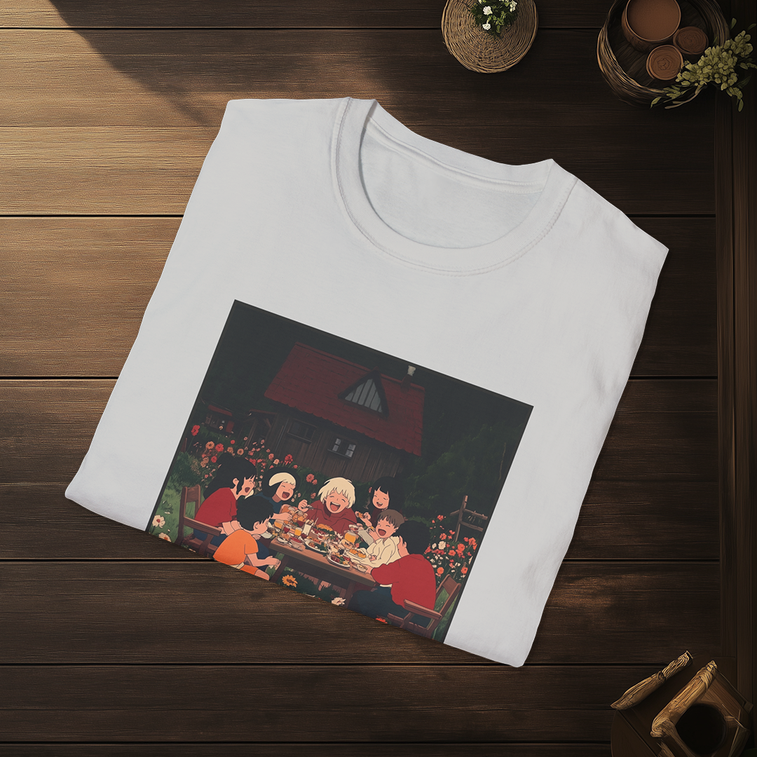 Tomoni Saku T-shirt — Kokoro Hibiku Aji Collection